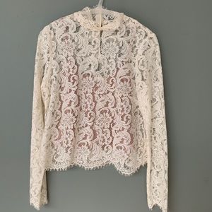 Aritzia Wilfred Lace Blouse